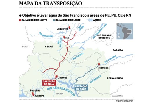  Governo abandona transposição do São Francisco após eleição de Dilma