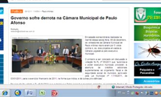  Por interesse próprio, Vereador  Osildo modifica titulo de matéria publicada no site oficial da câmara