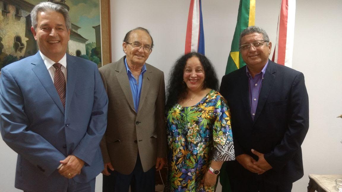  Salvador: Marcondes Francisco e Luiz de Deus participam de reunião com Dr. Abelardo da Matta e Dra. Maria do Socorro