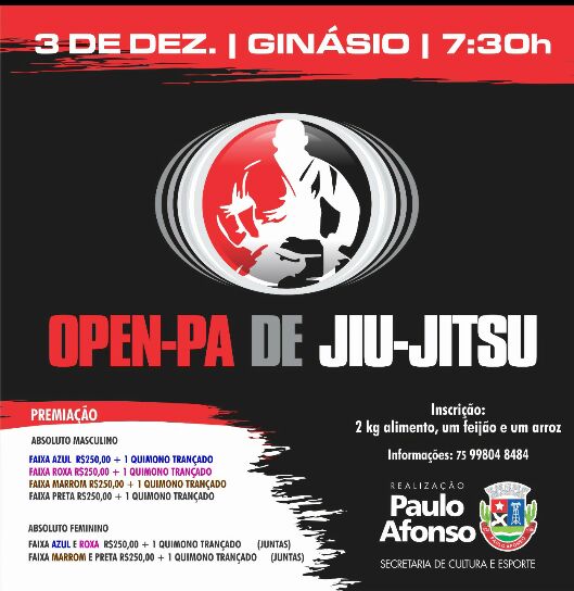  Vem aí Open PA de Jiu-Jitsu 2017