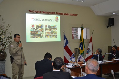  Ten. Cel. Carlos Humberto, Comandante do 20º Batalhão, é homenageado na Câmara Municipal