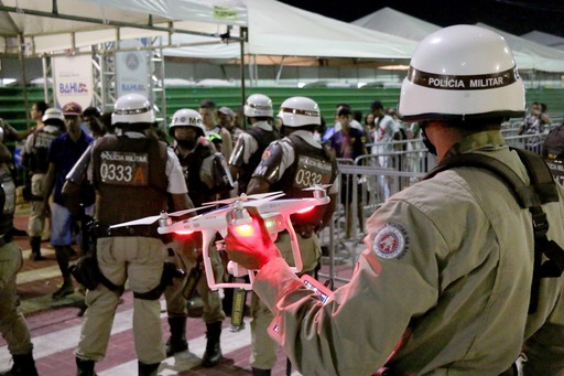  Drone da PM ajuda no monitoramento em Portais de Abordagem