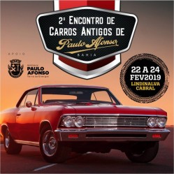  II Encontro de Carros Antigos de Paulo Afonso acontece de 22 a 24 de fevereiro