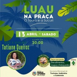  Campanha do Exército vai recolher doações no Luau na Praça deste sábado (13)