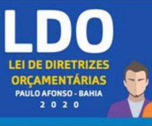  Propostas para elaboração da LDO 2020 será analisada pela Câmara Municipal