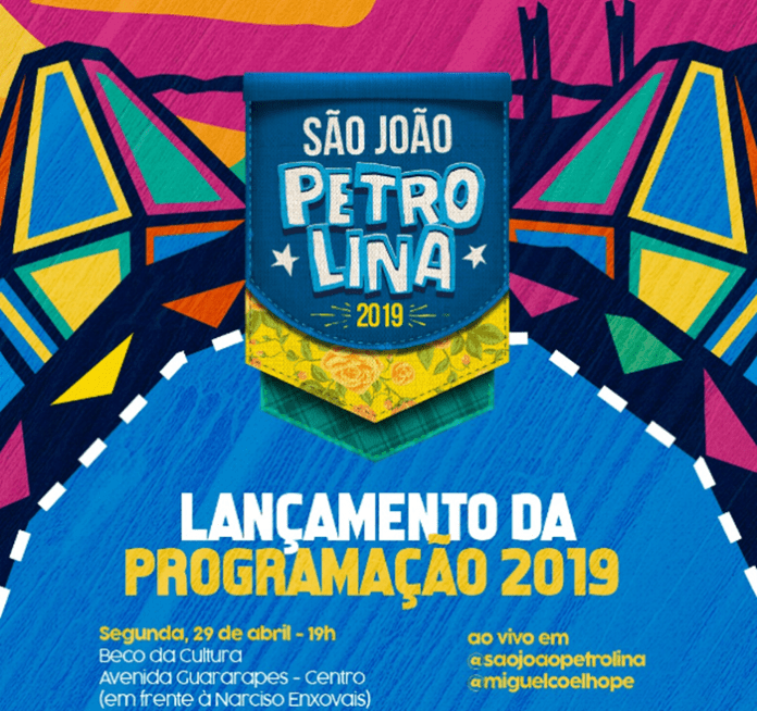  Programação do São João de Petrolina 2019 será divulgada em evento na próxima segunda-feira