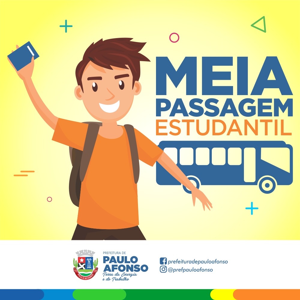  Estudantes vão pagar meia passagem no transporte público