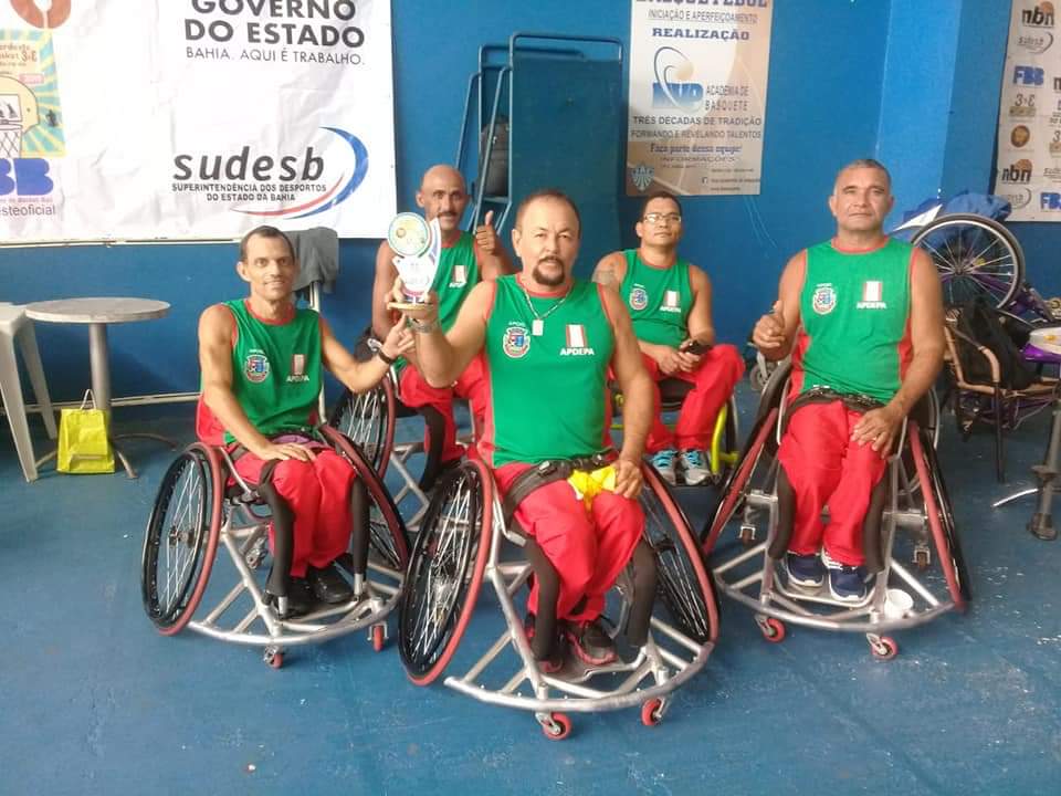  Time de Basquete em cadeira de rodas participa de torneio em Salvador e empata em 3×3