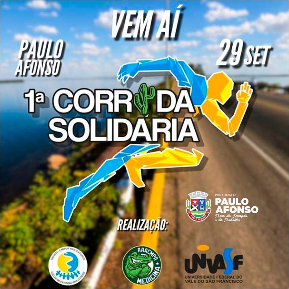  Corrida Solidária promovida pela Univasf acontece neste domingo (29)