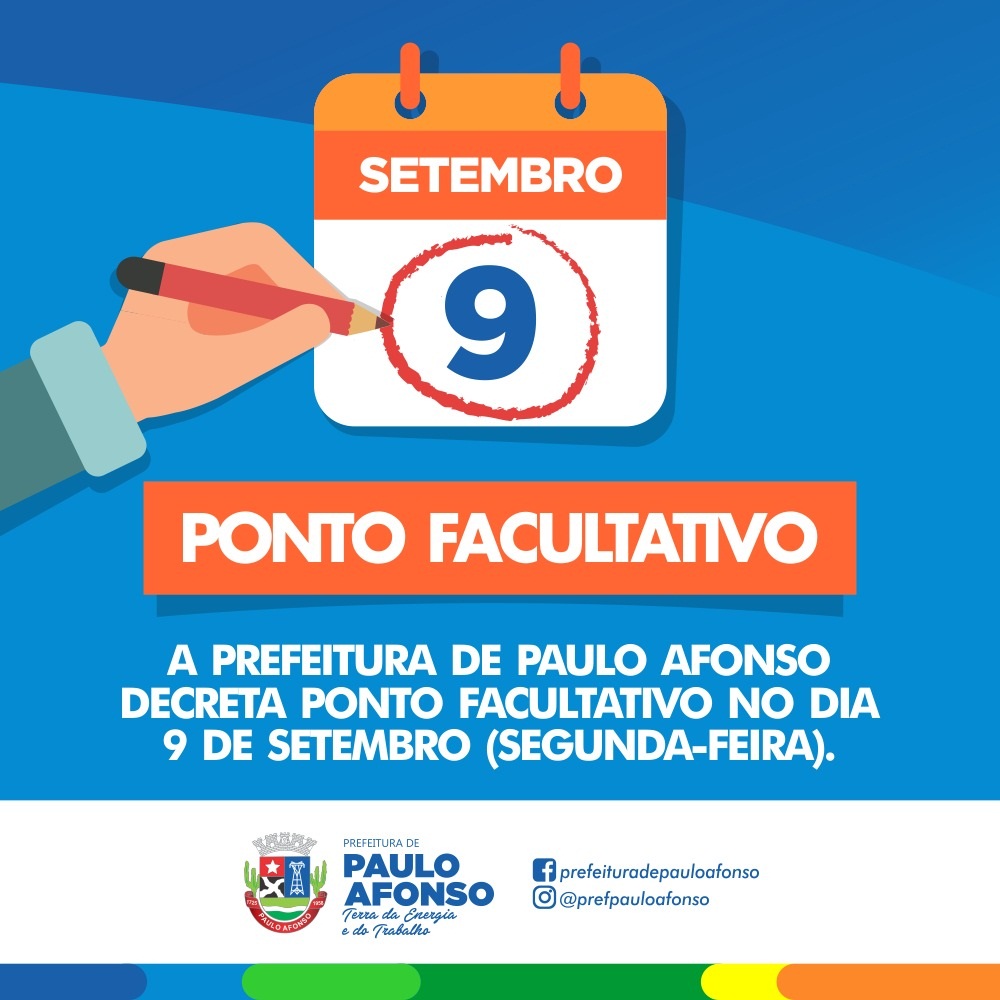 Decretado Ponto Facultativo Na Segunda Feira De Setembro PA Noticias PAN