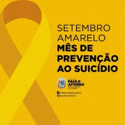  Campanha Setembro Amarelo trabalha a prevenção do suicídio e fortalecimento das relações sociais