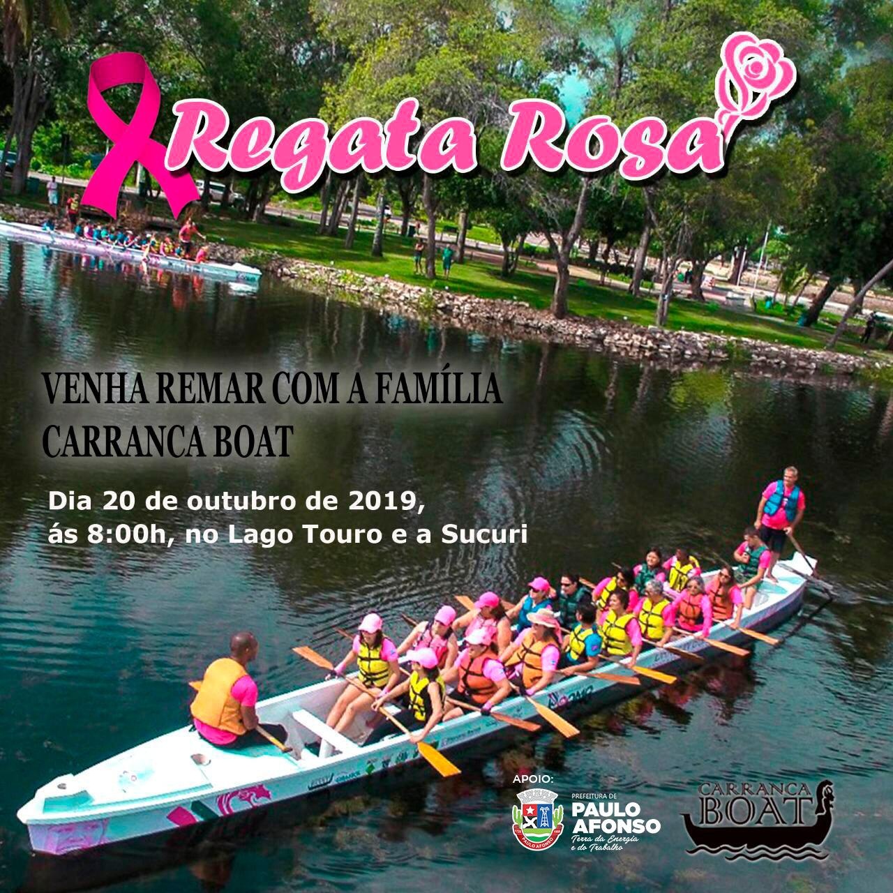  Regata Rosa e Caminhada das Vitoriosas marcam atividades do Outubro Rosa nos dias 20, 21 e 22