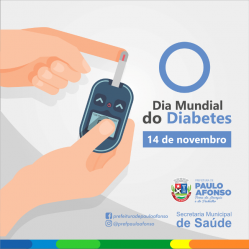  Caminhadas e atividades marcam o Dia Mundial do Diabetes na quinta-feira (14)