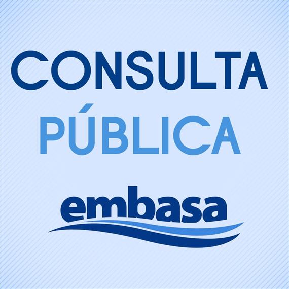  Embasa: Audiência pública neste sábado (7), das 9hs às 11hs, no Auditório Edson Teixeira