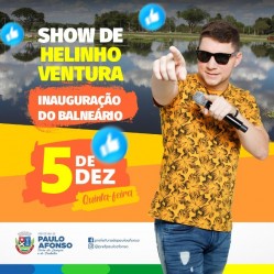  Show de Helinho Ventura marca entrega de revitalização do Balneário nesta quinta (5)