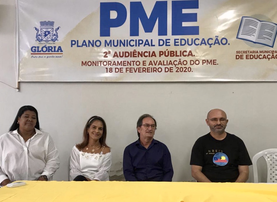  Glória (BA) – Governo Municipal realiza Fórum Municipal de Educação. A 2ª Audiência Pública do PME