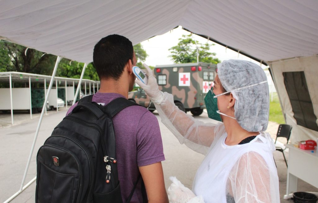  A 1ª Companhia de Infantaria adota medidas preventivas contra o coronavírus