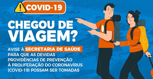  Covid–19: Prefeitura de Gloria solicita a quem chegou de viagem comunicar a Secretaria de Saúde