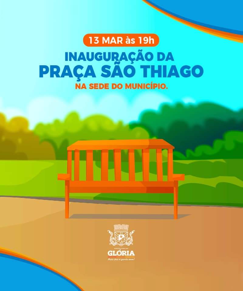  Inauguração da Praça São Thiago é nessa sexta-feira, às 19h