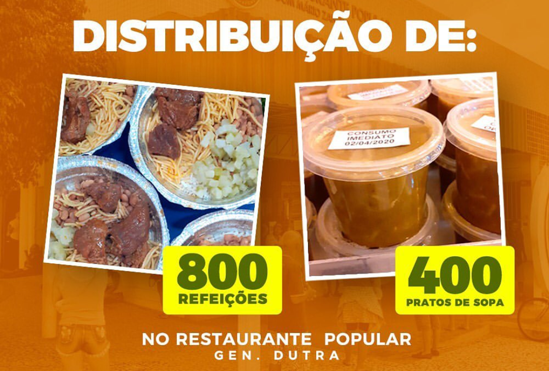  Restaurante Popular continua oferecendo refeições diárias gratuitas para a população mais carente