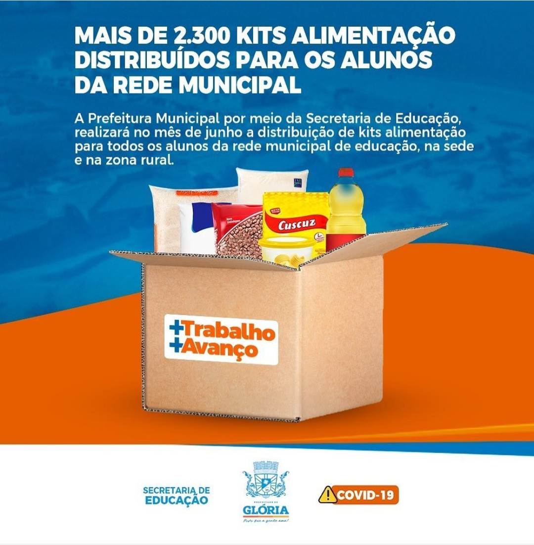  Secretaria de Educação distribui mais de 2.300 kits alimentação para alunos da rede municipal