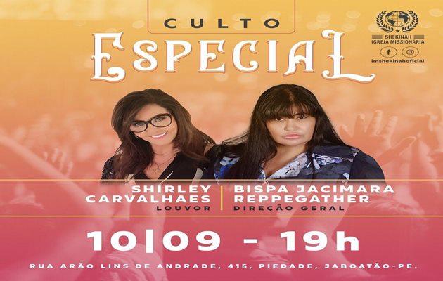  Culto Especial com a cantora Shirley Carvalhaes