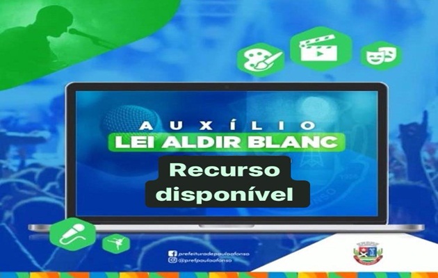  Prefeitura recebe recursos da Lei Aldir Blanc