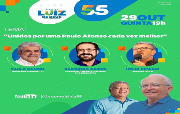  Live55:  “Unidos por uma Paulo Afonso cada vez melhor”