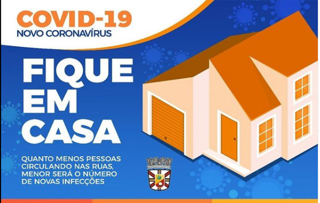  Covid-19: FIQUE EM CASA! Evite novas infecções!