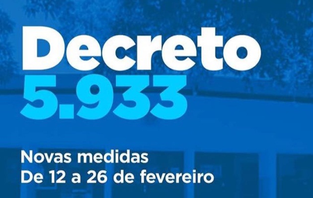  Novo decreto, estende horário de funcionamento do comércio e academias, de 12 a 26 de fevereiro