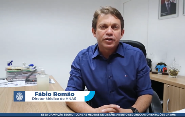  Dr. Fábio Romão, adverte a população para evitar o contágio e o colapso do sistema de saúde