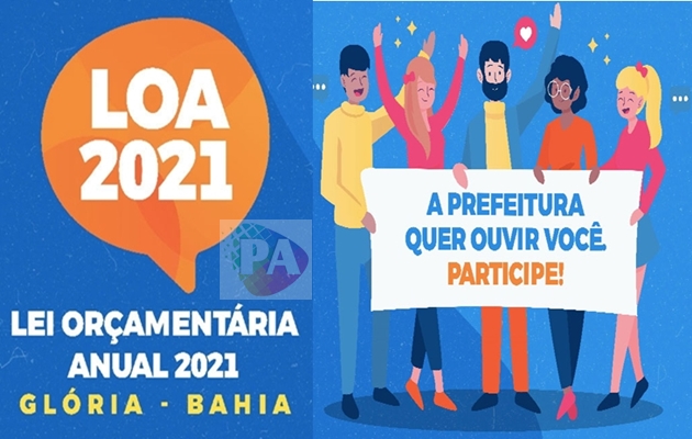  Cidadão gloriense, participe da elaboração da LOA 2021