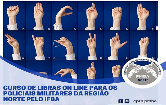  IFBA disponibiliza Curso de LIBRAS para Policiais Militares da Região Norte