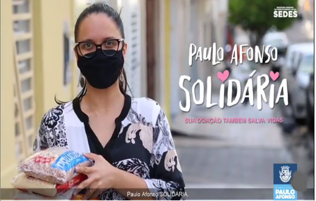  Campanha Paulo Afonso Solidária continua nos pontos de vacinação. Contribua!