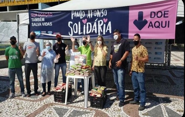  Campanha Paulo Afonso Solidária recebe 200Kg de alimentos do Baba da Amizade