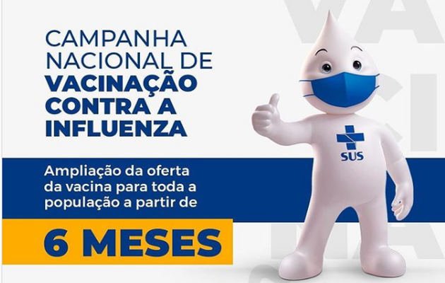  Vacinação contra a Influenza para população acima dos 6 meses de idade