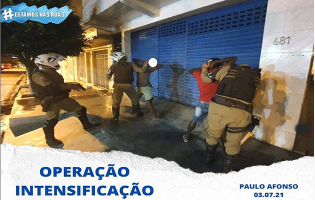  Operação Intensificação. Estamos nas ruas! PMBA, uma Força a serviço do cidadão!