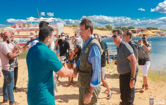  Glória-BA: Ministro do Turismo, representantes da EMBRATUR e COVEDASF, visitam Ilha de Rarrá