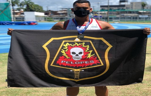  Soldado Ferreira Lima participa do Campeonato Pernambucano de Atletismo Adulto, e conquista 2° lugar no lançamento de dardo