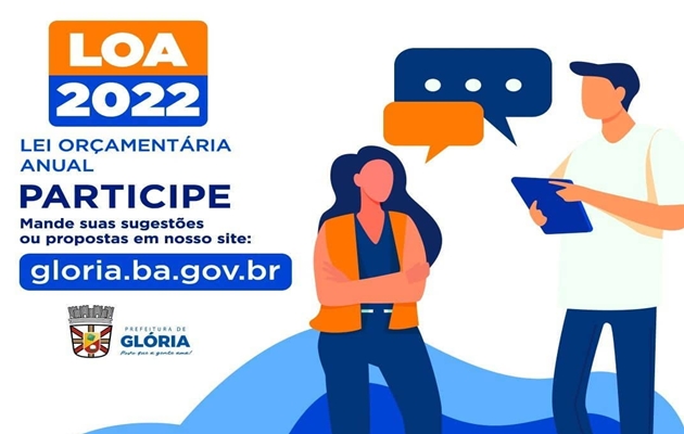  Glória-BA: Contribua com sugestões e propostas para a Lei Orçamentária Anual 2022