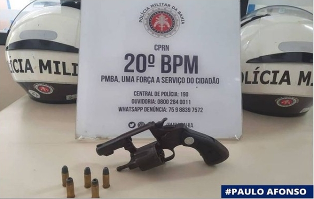  20º BPM retira de circulação mais uma arma de fogo com numeração raspada