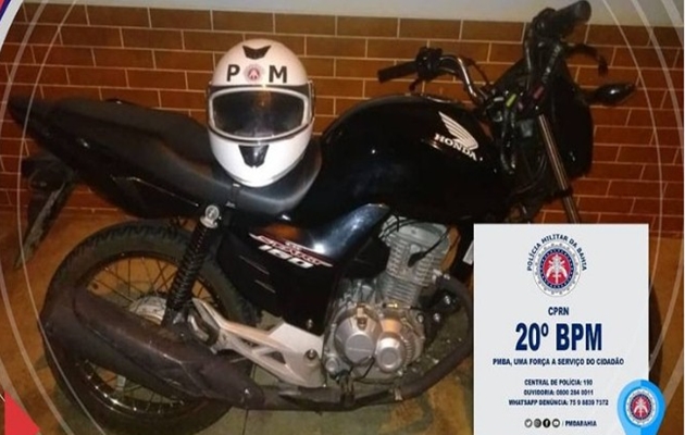  Policia Militar recupera moto Honda/CG 160 START roubada em Paulo Afonso – BA