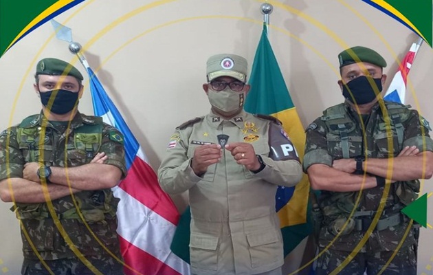  Comandante do 20º BPM recebe visita de representantes do Exercito Brasileiro da cidade de Paulo  Afonso/BA