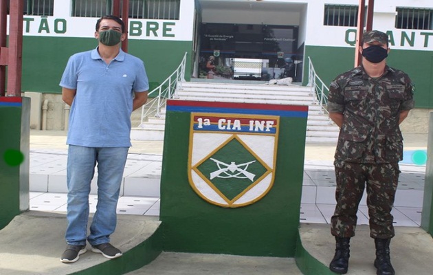  Ex Comandante Cel Marcos Rogério visita 1ª Cia Inf