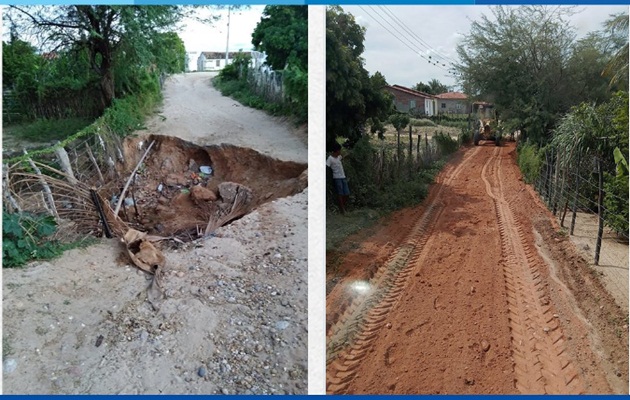  SEINFRA realiza melhorias nas estradas vicinais do Brejo