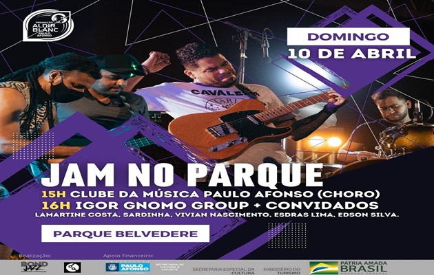  Circuito Cultural apresenta Jam no Parque no domingo, 10, no Parque Belvedere