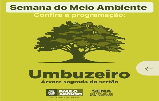  Programação da Semana do Meio Ambiente começa dia 5 de junho com diversas atividades