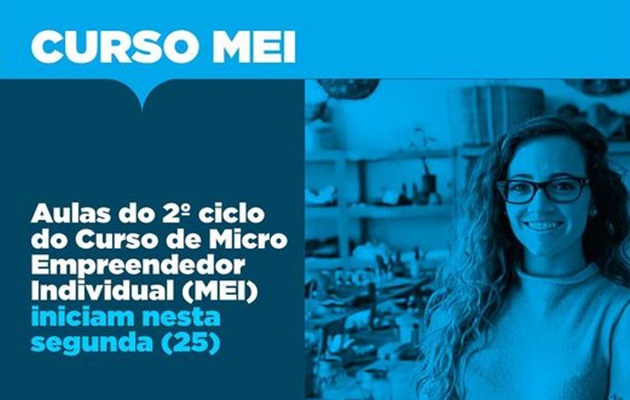  Aulas para alunos do Curso de Micro Empreendedor Individual, começam nesta segunda-feira,25