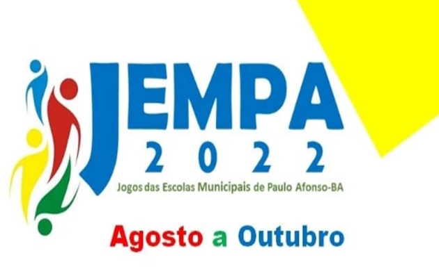  Nesta terça-feira (30) tem início os Jogos das Escolas Municipais de Paulo Afonso (JEMPA 2022)