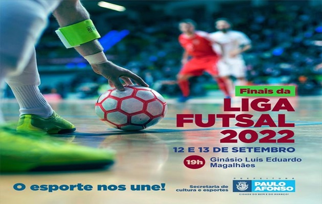  Partidas das finais da Liga Futsal 2022, será no Ginásio Esportivo Luís Eduardo Magalhães